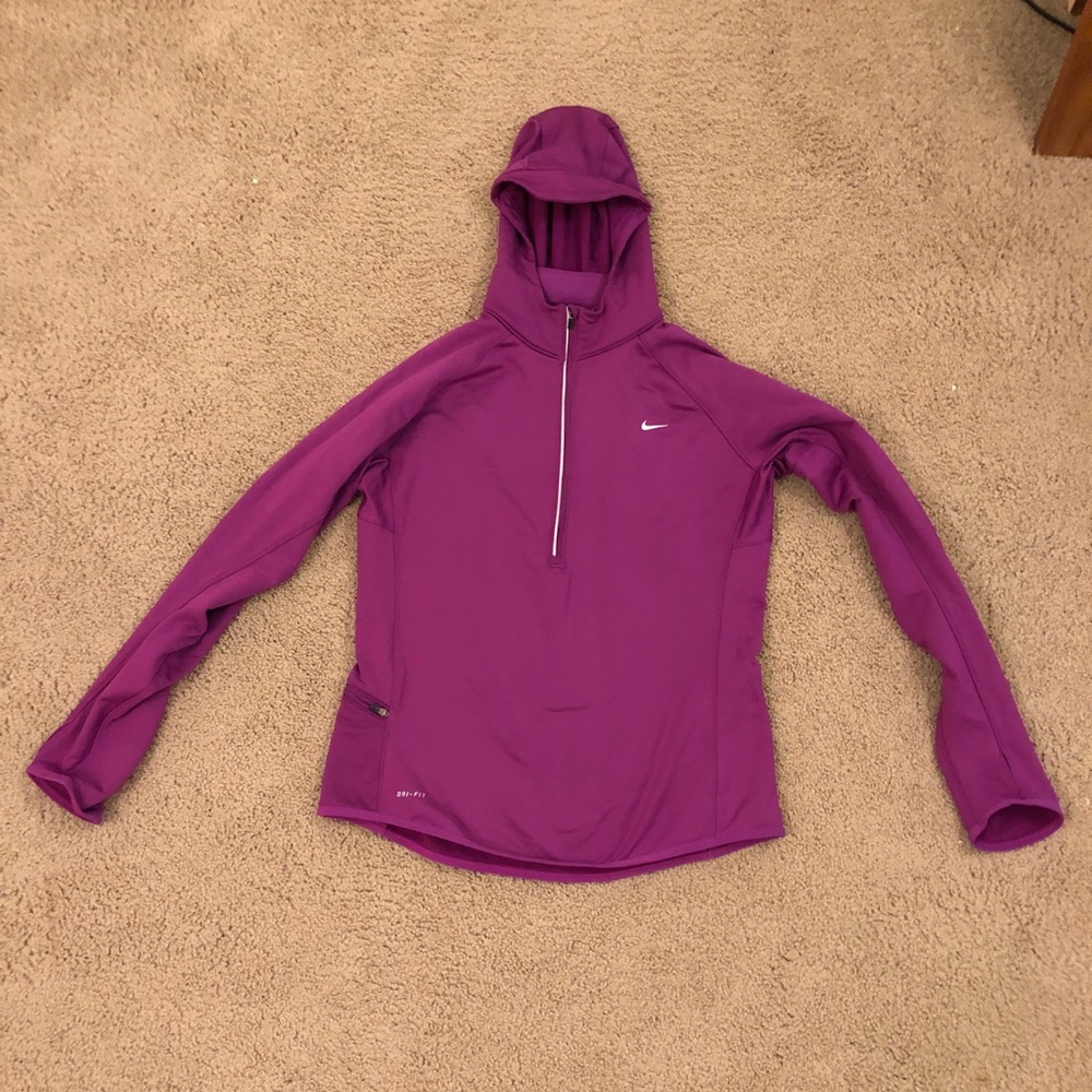 Purple Nike Dri-Fit Sweatshirt - Sz L